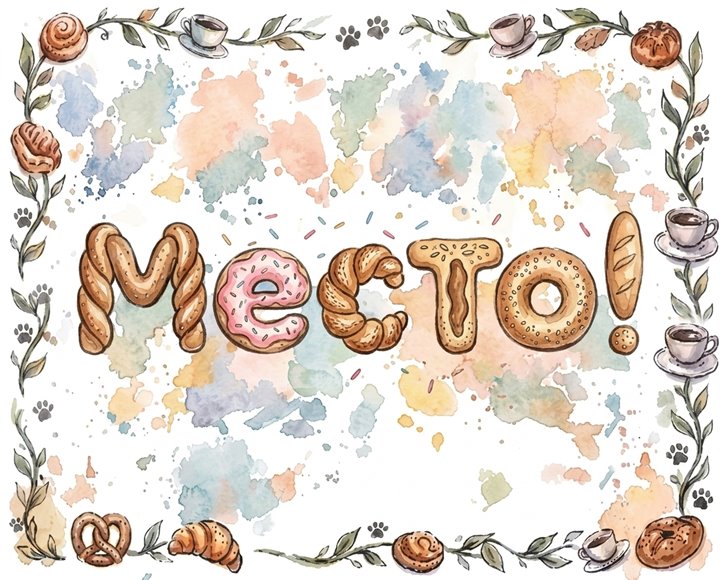 Место!